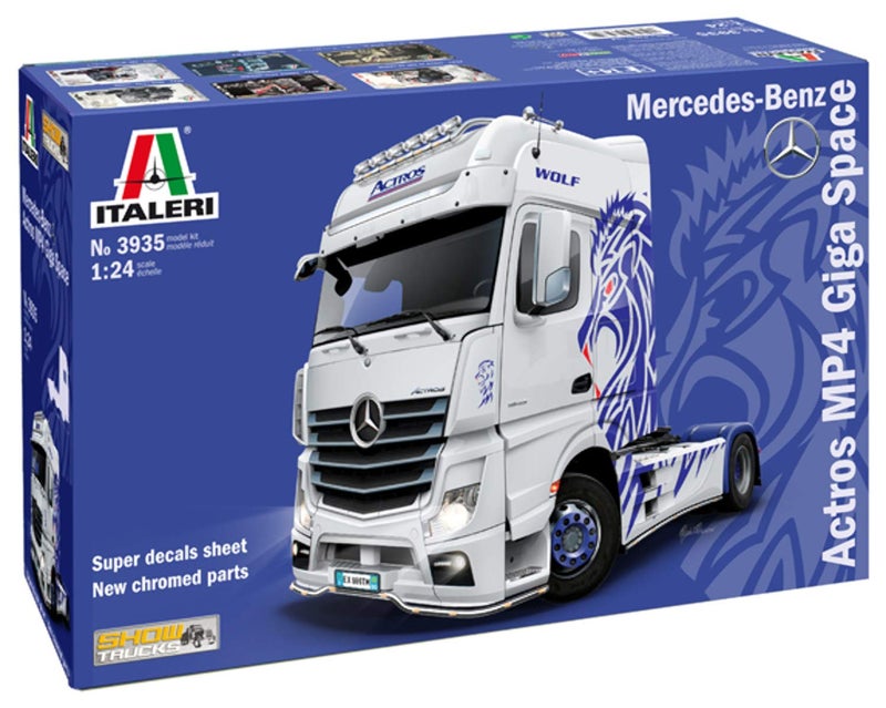 ITALERI إيتاليري 3935S - 1:24 م-B أكتروس MP4 عرض جيجا سبيس، بناء، نموذج عرض، حرف، هوايات، لصق، مجموعة بلاستيكية، غير مطلية - Image 1